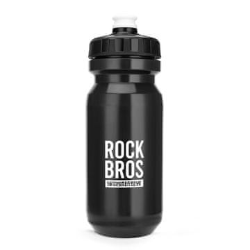 ROCKBROS Kolesarska steklenica za vodo in pijače, 600 ml – črna