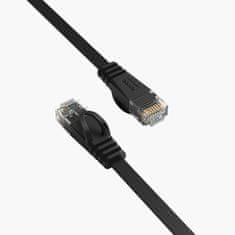 Orico Ploščat internetni kabel Ethernet CAT7 10 Gbps RJ45 LAN, 8 m – črn