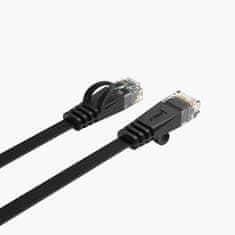 Orico Ploščat internetni kabel Ethernet CAT7 10 Gbps RJ45 LAN, 8 m – črn