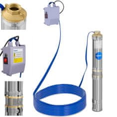 Hillvert Potopna črpalka za globoko vrtino, 6000 l/h, do 43 m