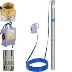 Hillvert Potopna črpalka za globoko vrtino, 10 800 l/h, do 96 m