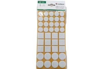 Walteco Komplet filcanih blazinic Set of felt pads, white, 120 pcs.