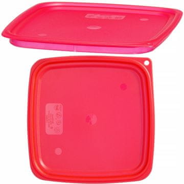 Cambro Pokrov za posodo CamSquares Fresh Pro 5,7 / 7,6 l 229 x 229 x 19 mm – rdeč