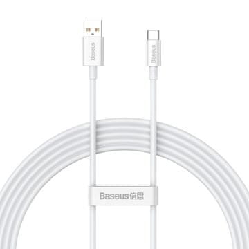 BASEUS Kabel USB-A – USB-C Superior Series 100 W, 1 m – bel