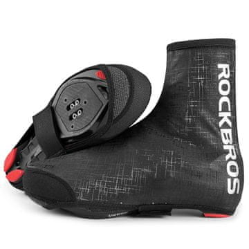 ROCKBROS Vetrovno- in vodoodporni ščitniki za čevlje, 42–46 cm – črni