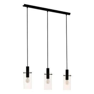 Eglo Viseča svetilka (97367) HL/3 3xE27 60W SCHWARZ/KLAR MONTEFINO