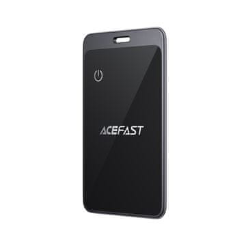 AceFast Bluetooth-lokator v obliki kartice, združljiv z Apple Find My – siv