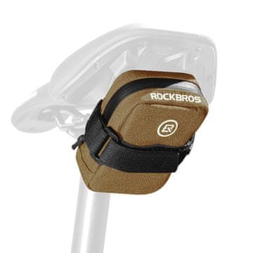 ROCKBROS Kolesarska torba za pod sedežem, 0,35 l – rjava