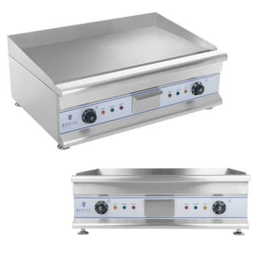 Royal Catering Velik dvojni električni žar, 230 V, 75 cm