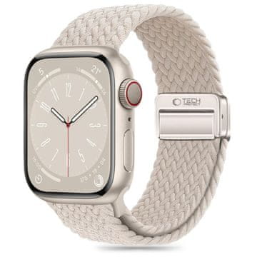 Tech-protect Nylonmag najlonski pasek za Apple Watch 4/5/6/7/8/9/SE 38/40/41 mm – bež
