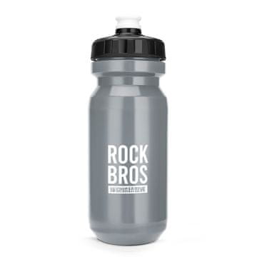 ROCKBROS Kolesarska steklenica za vodo in pijače, 600 ml – siva