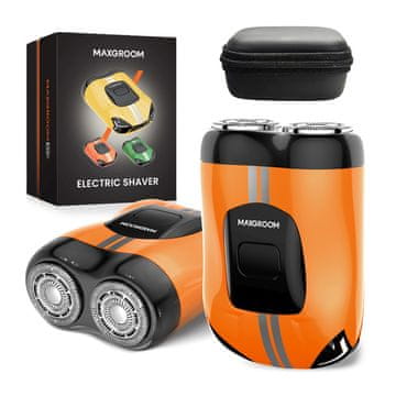 MAXGROOM Električni brivnik 400 mAh IPX7 – oranžen