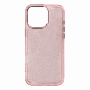 HURTEL Ovitek za iPhone 16 Pro Glitter Case – roza z bleščicami