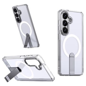 HURTEL Ohišje za Samsung Galaxy A57 s stojalom Hybrid Armor X MagSafe – prozorno
