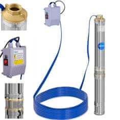 Hillvert Potopna črpalka za globoko vrtino, 6000 l/h, do 72 m