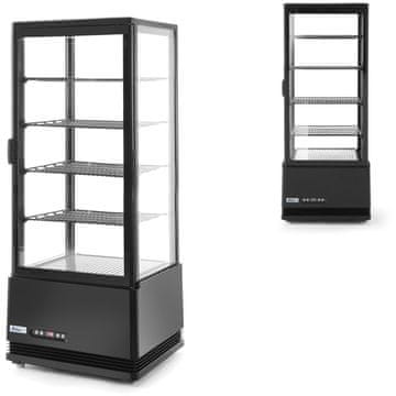 Arktic Hladilna vitrina za slaščice s 4 policami, 98 l, LED – črna