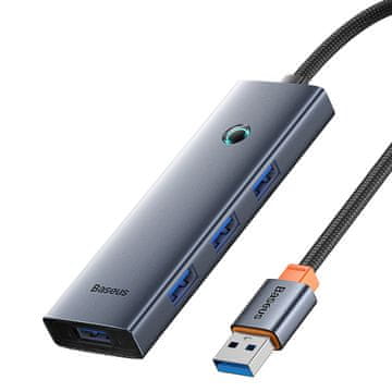 BASEUS HUB razdelilnik USB-A/USB-C 5 V, 50 cm – siv