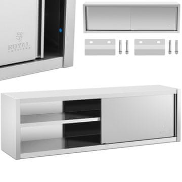 Royal Catering Gastronomska stenska omara z drsnimi vrati STAL 200 x 45 x 60 cm