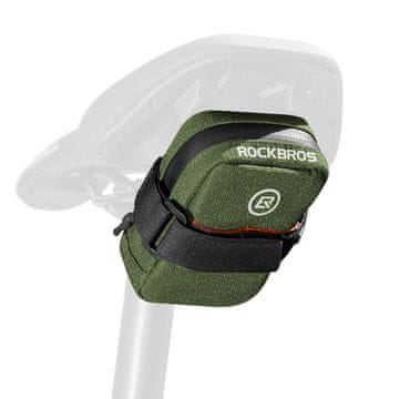 ROCKBROS Kolesarska torba za pod sedežem, 0,35 l – zelena