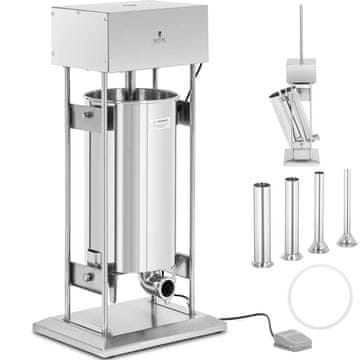 Royal Catering Električni vertikalni polnilnik za klobase s 4 lijaki, 25 l, 350 W