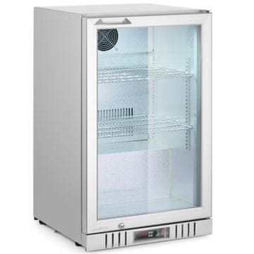 Arktic Podpultni barski hladilnik z enimi vrati, LED, 75 l, 120 W, 53 x 50 x 84 cm – srebrna barva