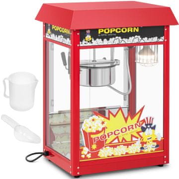 Royal Catering Retro naprava za praženje popkorna, 1500 W, 5 kg/h – rdeča