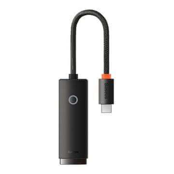 BASEUS Zunanja mrežna kartica USB-C RJ-45 1 Gbps 1000 Mbps, črna
