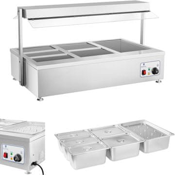 Royal Catering Suhi grelnik brez vode, prostostoječi, 6 x GN 150 mm, 55 l, Royal Catering
