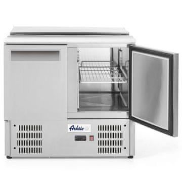 Arktic 2-vratna hladilna miza za solate z odklopnim pokrovom za 2x GN1/1 in 3x GN1/6, 247 l – Hendi 236161