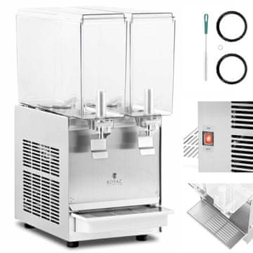 Royal Catering Hladilni razdelilnik za sokove in pijače, dvojni, 2 x 10 l, 290 W