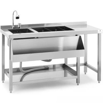 Royal Catering Bar, stojnica za pripravo koktajlov z umivalnikom, 66 x 106 x 136 cm