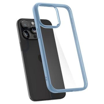 Spigen Ohišje za iPhone 15 Pro Max Crystal Hybrid – prosojno modro
