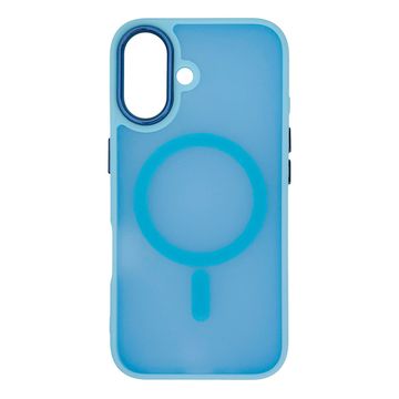 HURTEL Ohišje za iPhone 16 iz kolekcije Magnetic Collection MagSafe – svetlo modro