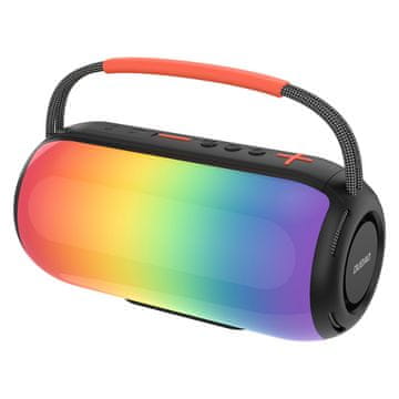 DUDAO Brezžični zvočnik z osvetljenim RGB-ročajem in povezavo Bluetooth – črn