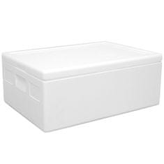 Arpack Termobox – toplotna škatla iz stiropana s pokrovom, certifikat PZH, 685 x 485 x 265 mm, 53 l