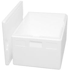 Arpack Termobox – toplotna škatla iz stiropana s pokrovom, certifikat PZH, 685 x 485 x 265 mm, 53 l