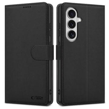 Tech-protect Zaprta torbica s stojalom za Samsung Galaxy S26 Wallet – črna