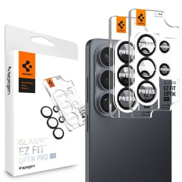 Spigen Zaščitna folija za Samsung Galaxy S26 Ultra Glas.Tr Ez Fit Optik Pro HD, črna – 2 kos