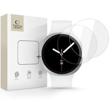 Tech-protect Kaljeno steklo za Samsung Galaxy Watch 8 40 mm Glass Fit+, prozorno – 2 kos
