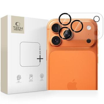 Tech-protect Zaščitna folija za objektiv kamere za iPhone 17 Pro Cam Fit+ – prosojna
