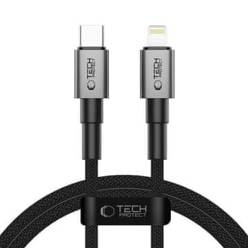 Tech-protect Kabel USB-C - Lightning UltraBoost DNA PD 27W 3A 100 cm - siv