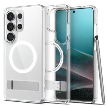 Spigen Ohišje za Samsung Galaxy S26 Ultra Ultra Hybrid S Mag MagSafe – prosojno belo