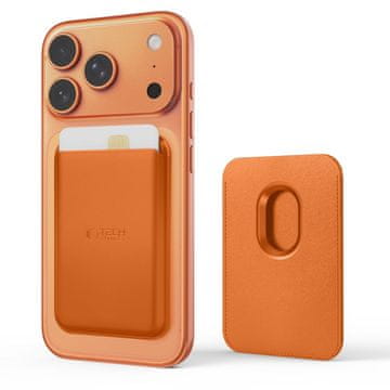 Tech-protect Magnetni etui za telefon MagWallet MagSafe – oranžen