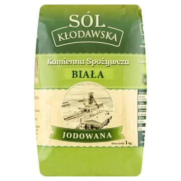 Kłodawska kamena sol, jodirana, užitna, 1 kg