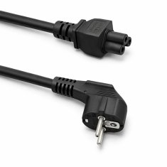 Qoltec IEC C5/SCHUKO napajalni kabel | deteljica | 3x0,75 mm² | 1,4 m