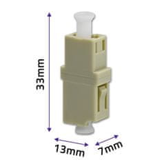 Qoltec LC/UPC optični adapter | Simpleks | Večmodni