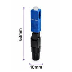 Qoltec SC/UPC hitri konektor za optična vlakna | enomodni | 3,0 mm