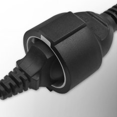 Qoltec adapter IEC 320 C14/SCHUKO | 0,15M