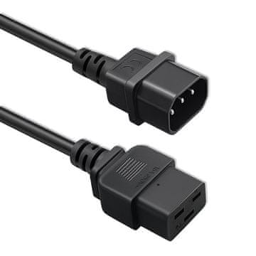 Podaljševalni kabel Qoltec IEC C14/C19 | 3x1,5 mm² | 2 m