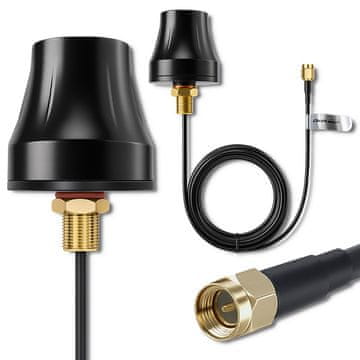 Qoltec 4G LTE vsesmerna DVOJNA antena | 5dBi | Zunanja